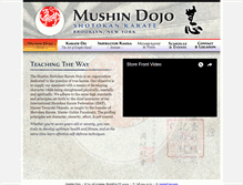Tablet Screenshot of mushinshotokan.com